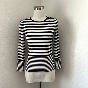 Lauren Ralph Lauren Nautical Pullover Blouse Crew Neck Sz S